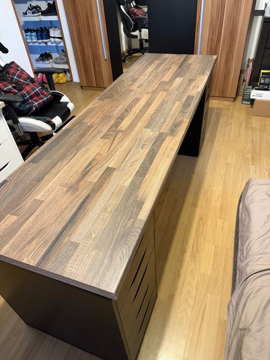 Vând birou cu dulapuri IKEA Alex