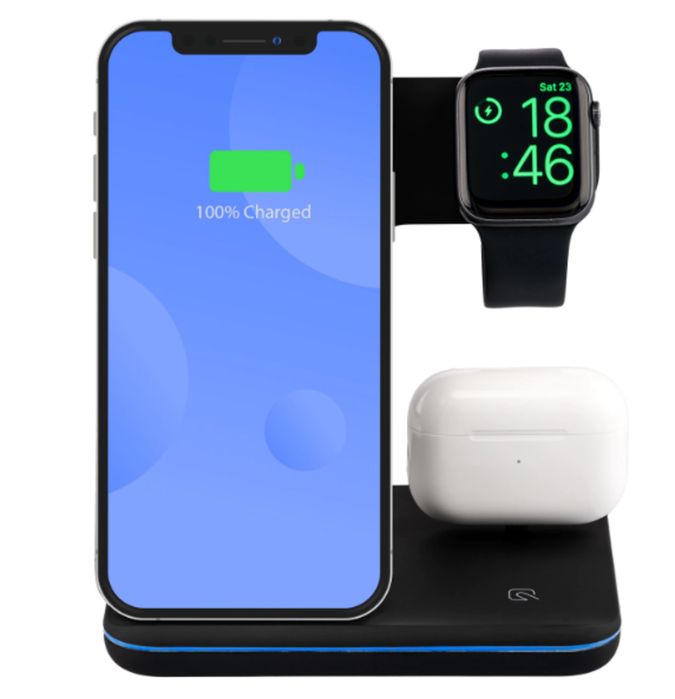 Incarcator Wireless REVOSE™, Statie Incarcare 3 In 1, Cablu inclus