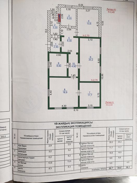 Продается дом в Толе би ул Гагарина