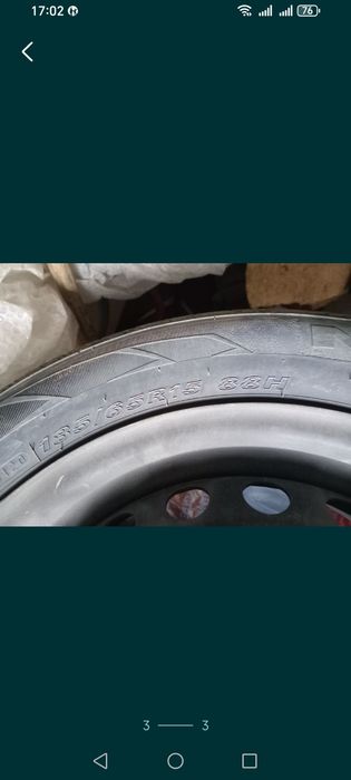 Продам б/у резину185/65 R15 на дисках