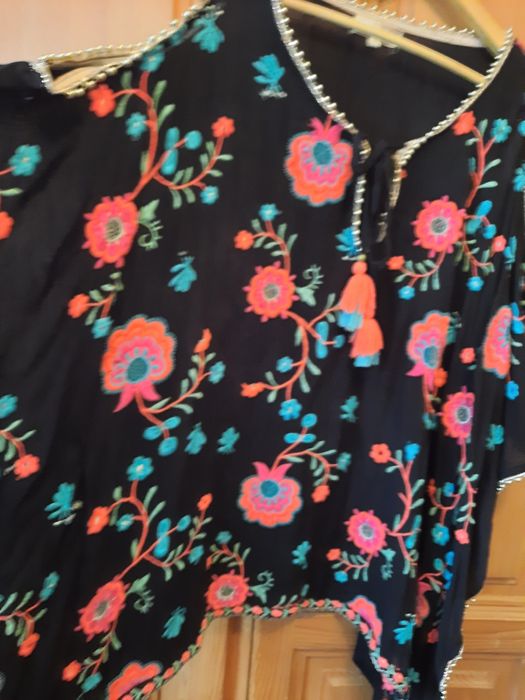 Bluza indiana cu broderie mărimea universala