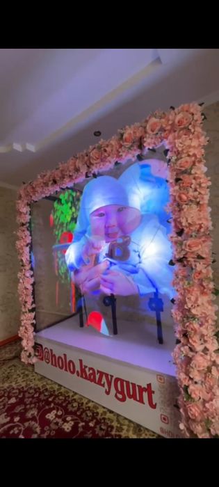 3д галограмма баннер