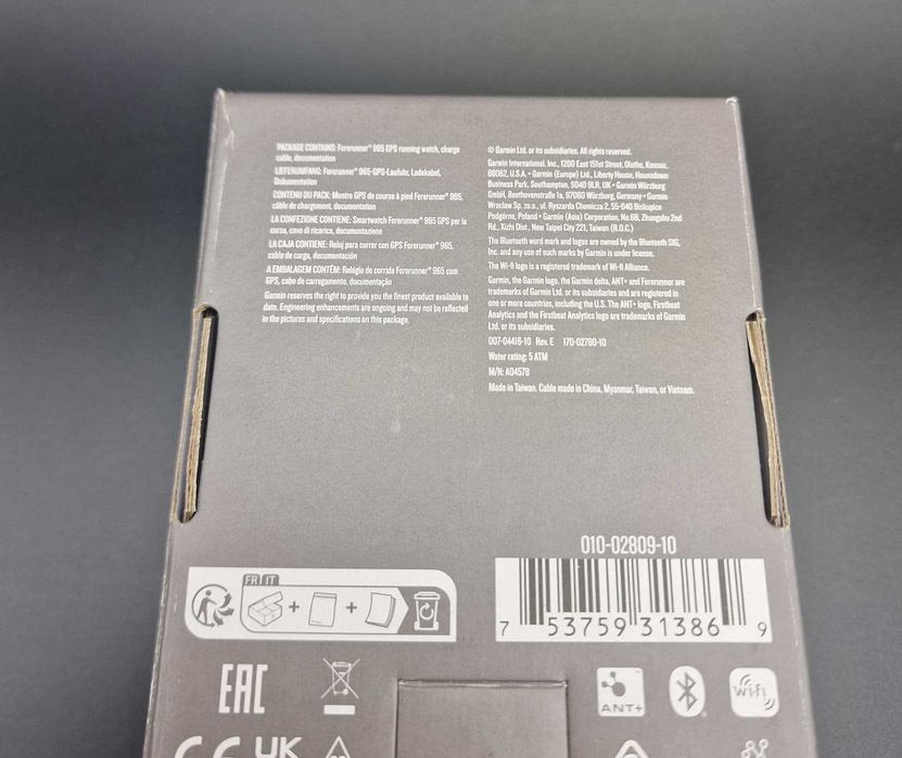 FACTURA*GARANTIE*Garmin Forerunner 965* Negru/Gri *NOU