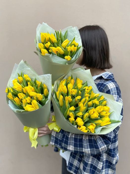 Тюльпаны на 8марта. Букеты