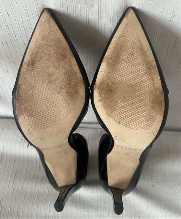 Papuci cu toc Zara Basic marimea 36