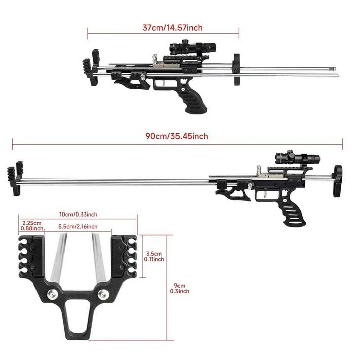 Prastie profesionala cu tragaci si laser