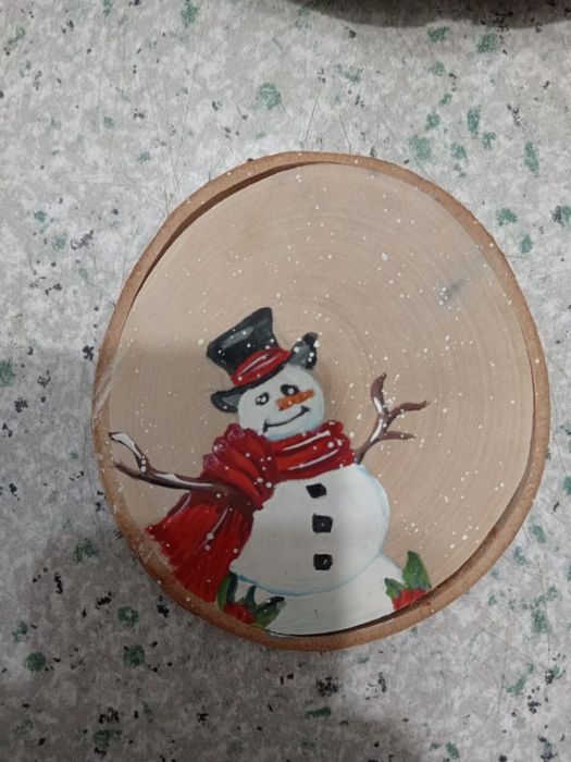 Картины на срезе дерева