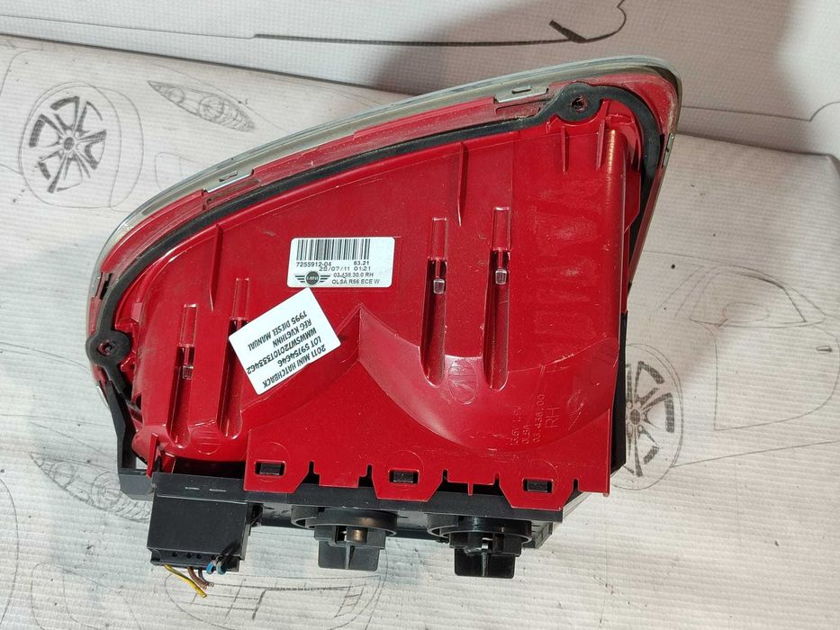 Stop aripă spate dreaptă Hatchback Mini One R56 2011 2.0 Diesel 135kW Cod OEM: 63217255912 (5G3)