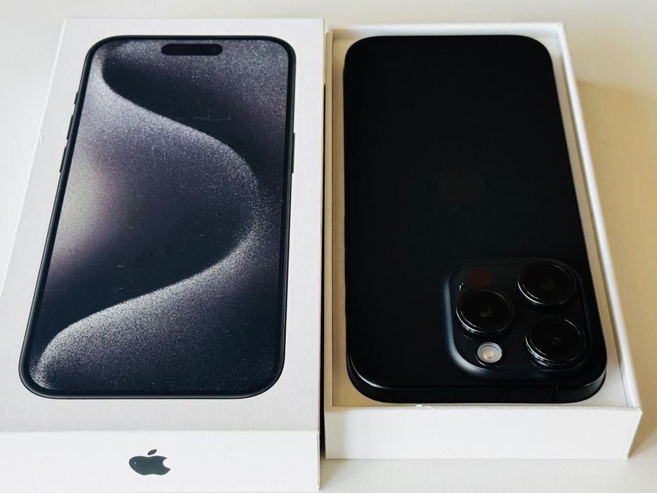 Iphone 15 Pro 128GB Black 100% Батерия 0 зареждания! Гаранция 6 месеца