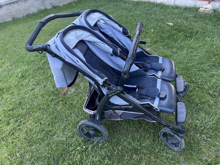 Количка за близнаци Peg Perego - Book for two, Indigo
