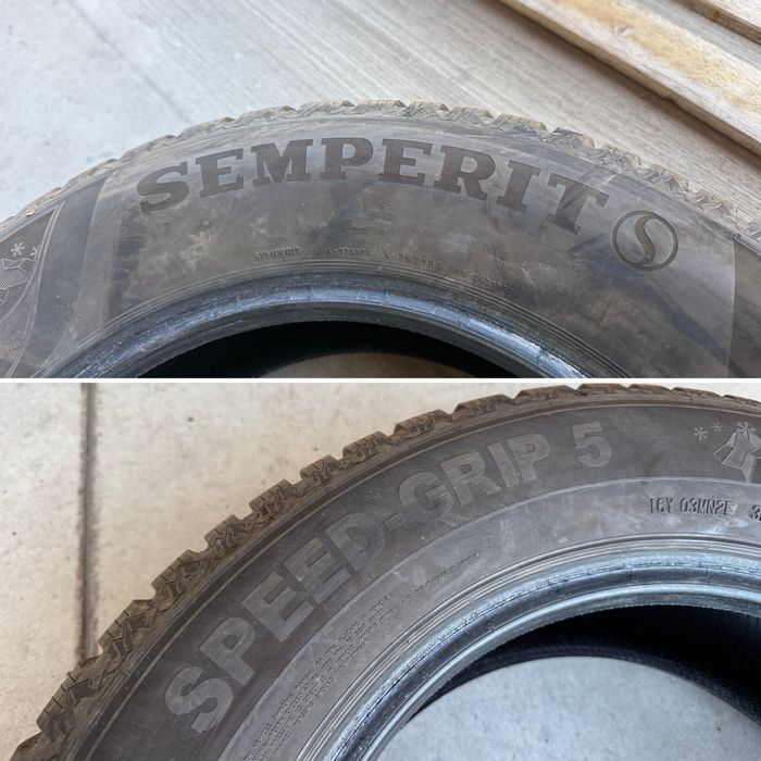 4бр. ОТЛИЧНИ Зимни Гуми С Борд 215/65R/16 **SEMPERIT** DOT:3224- 7.0мм.+6.2мм.