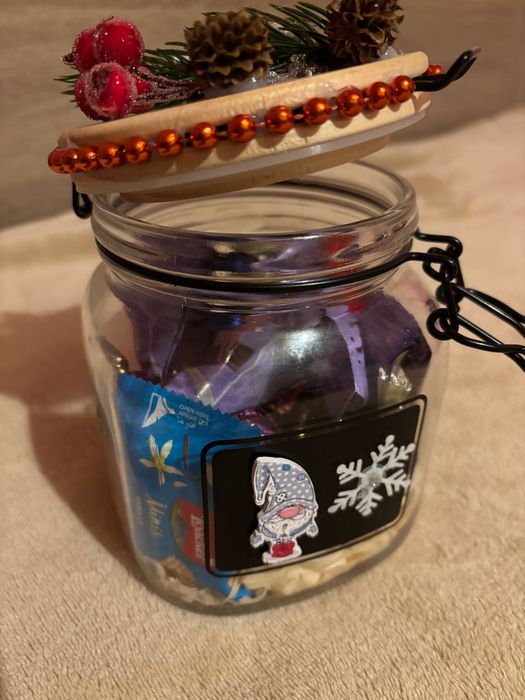 Коледен буркан за бонбони