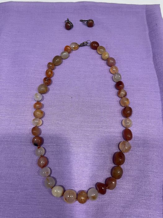 Продам бусы и серьги из натурального камня сердолик, цена 15000