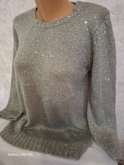 Сребриста Блуза/Пуловер