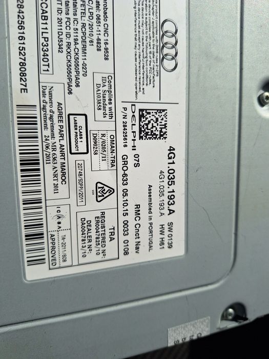 Unitate multimedia Audi A6 C7 4G1 035 193 A