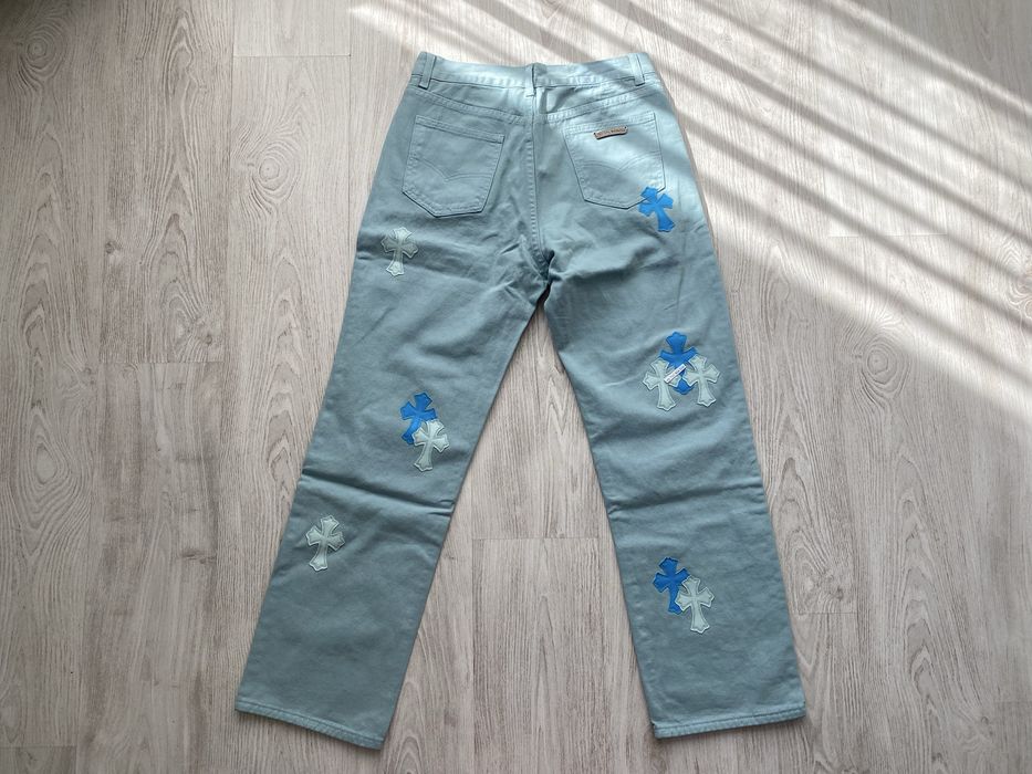 Blugi Chrome Hearts 34 / L - Albastru Deschis