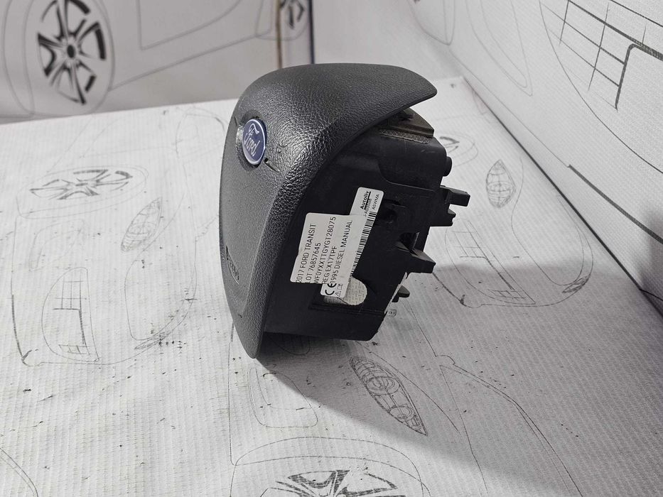 Airbag volan șofer Ford Transit Custom 2012-2023 2017 2.0 EcoBlue Cod OEM: 1763190, BK21-V042B85-AB35B8 (5G3)