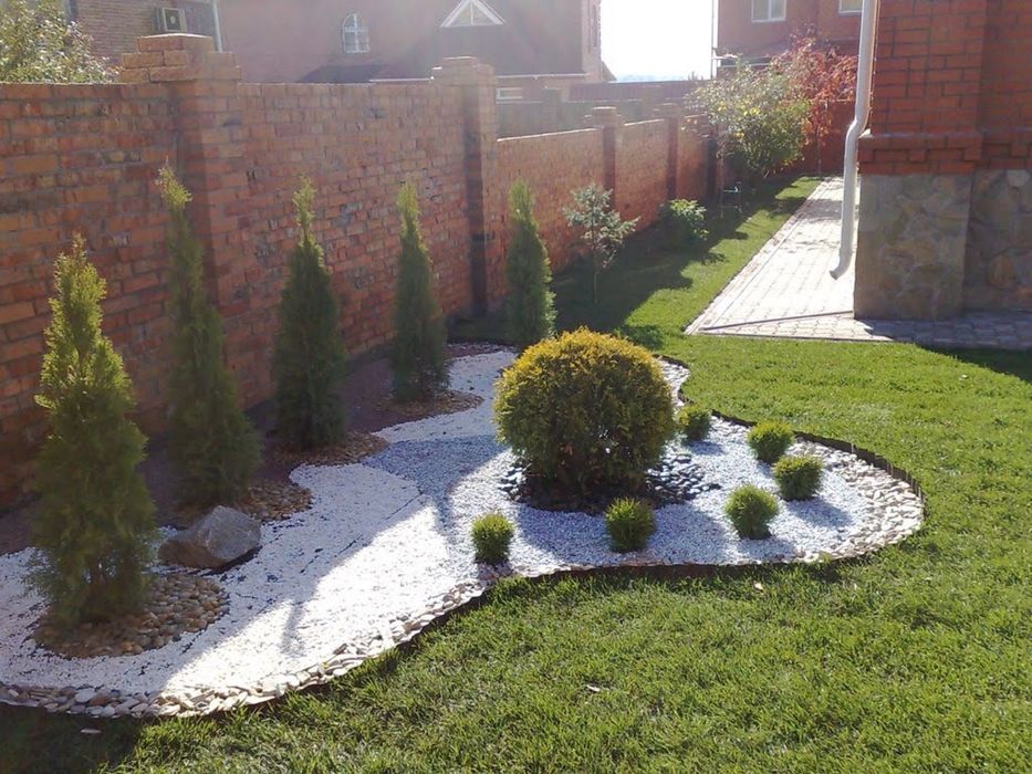 Благоустройство, озеленение участков , газон