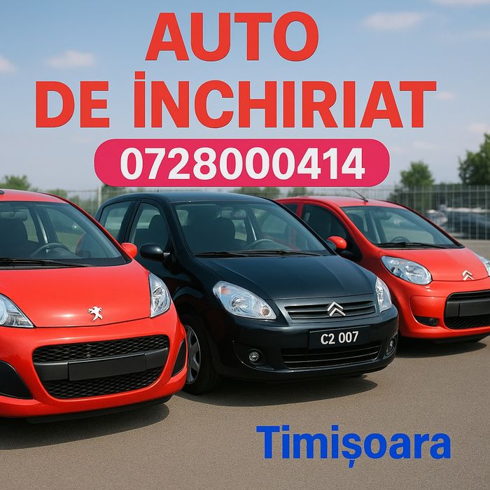 Auto de inchiriat 50 lei/zi pt uz personal sau  livrari glovo wolt tim