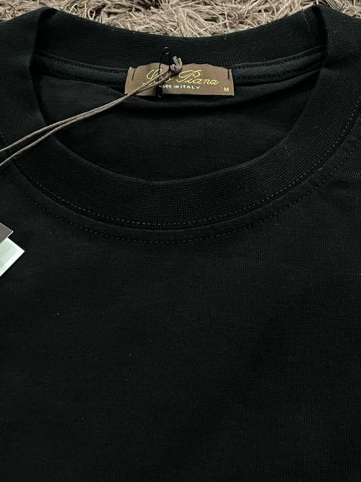 Tricou Loro Piana negru – Made in Italy – nou cu etichetă