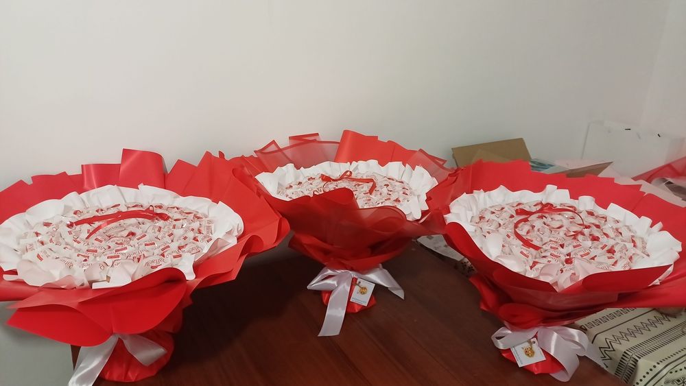 Съедобный букет из конфет