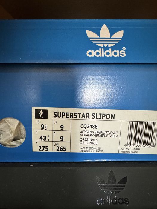 Adidas Superstar Slip On 43 1/3