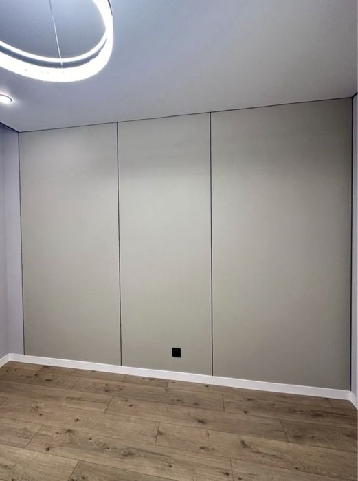 Установка бамбуковый панели с материалом