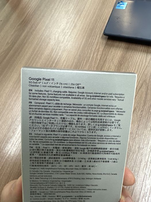 Google Pixel 11  12/256gb