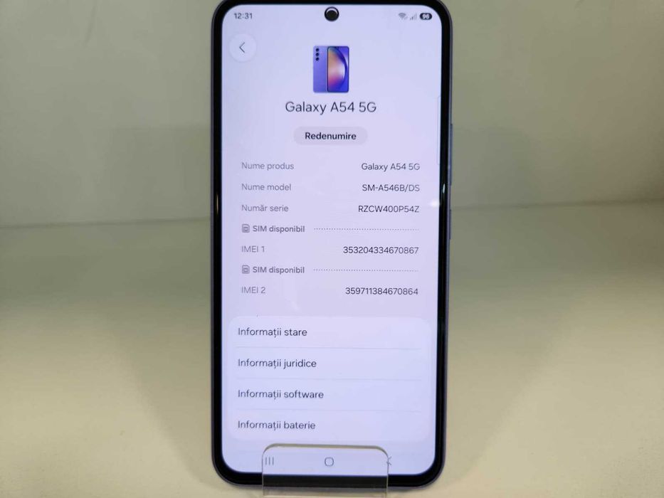Telefon Samsung A54 5G 8/128Gb (Ag8 Tudor/B75054) – Garantie 2 Ani!