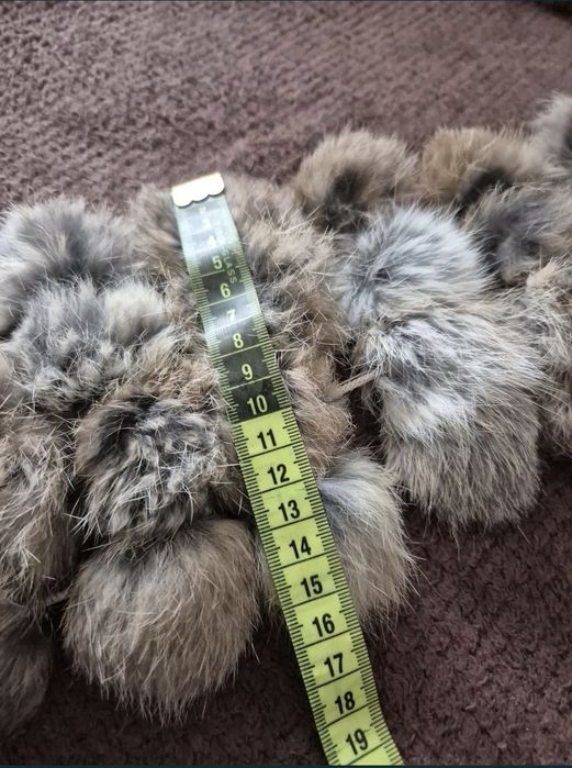 Eșarfă Elegantă din Blană Naturală de Iepure