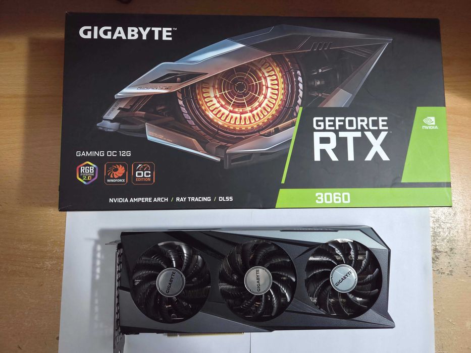 Placa video Gigabyte Rtx 3060 12gb v.2.0, ca noua + acte