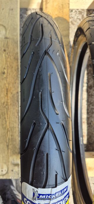 2 anvelope moto fata noi Michelin 80/90-21M/C,dot 2018.Pretul este pe bucata.