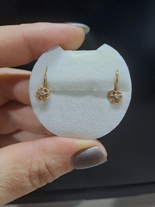 Серёжки золото детские