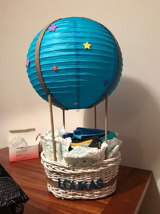 Cos cadou bebe -balon zburator