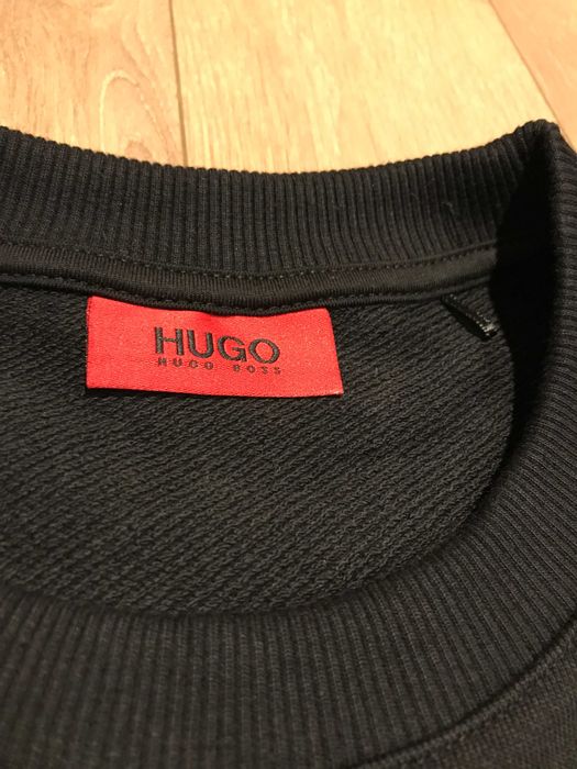 Оригинална блуза Hugo Boss, Принт- Куче, черна, размери: M