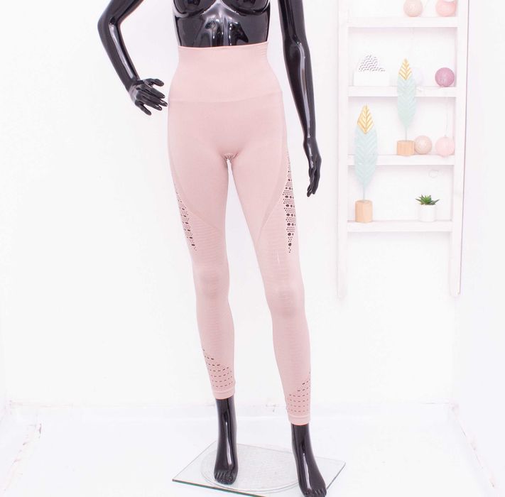 Gymshark дамски оригинален бежов безшевен клин за фитнес XS