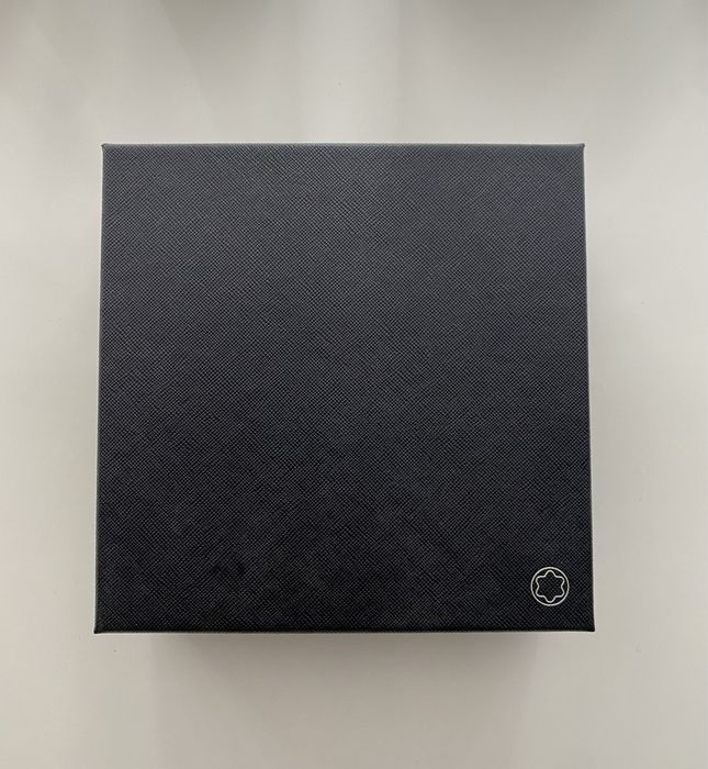 Curea Montblanc noua | piele imprimata | catarama din palladium