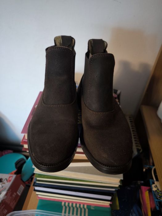 Cizme echitație Fouganza piele întoarsă 36