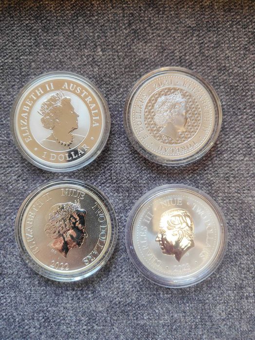 Монети от 1 oz.2 oz