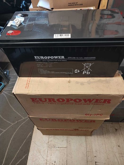 Acumulatori stationari AGM GEL Europower 230Ah baterii panou solar UPS