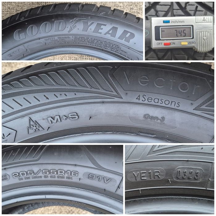 O bucată 205/55 R16 M+S iarnă - una Dunlop Goodyear