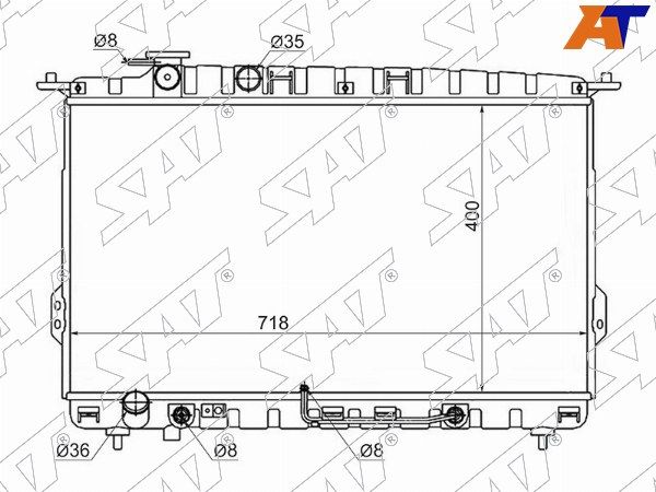 Радиатор Kia Magentis