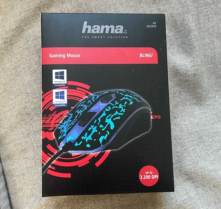 Mouse gaming Hama BLING2 3200 DPI LED nou la cutie