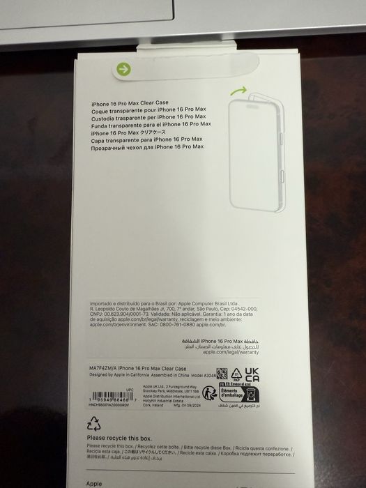 Оригинальный чехол Clear case Magsafe для Iphone 16 pro max