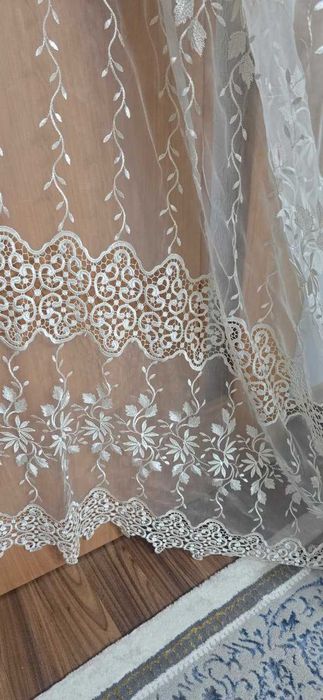 Тюль в зал, спальню (2 штуки)
