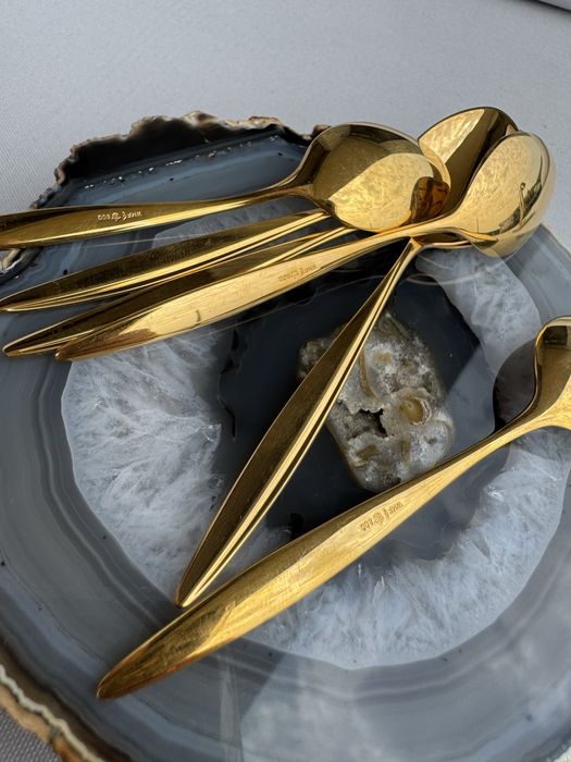 Lingurite argint placat cu aur