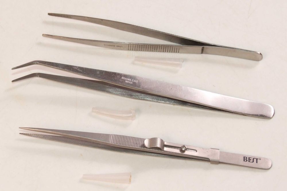 Set 6 pensete de inalta precizie ptr. lucrul cu piese foarte mici, NOI