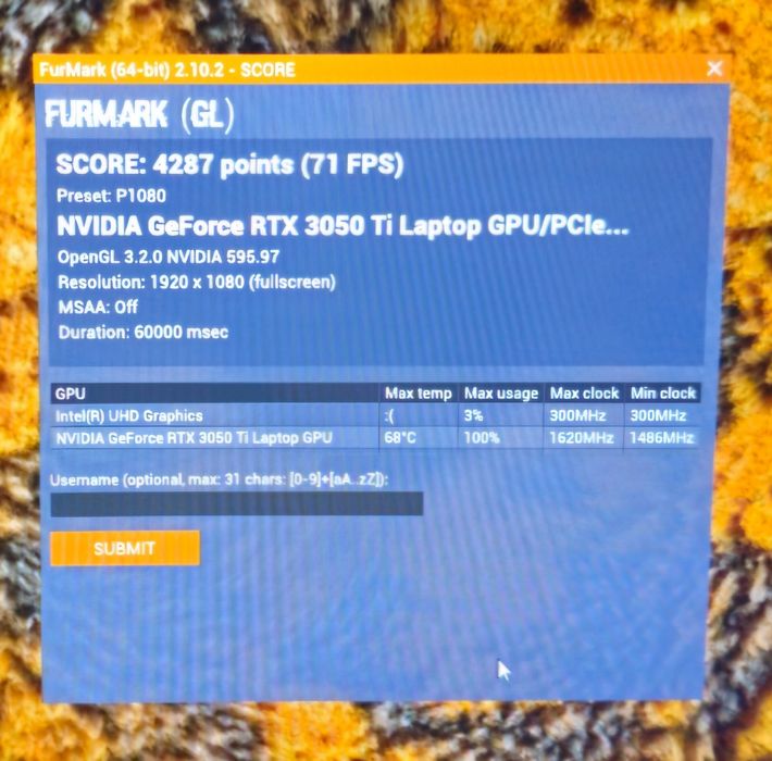 Lapto Lenovo Ideapad gaming 3i