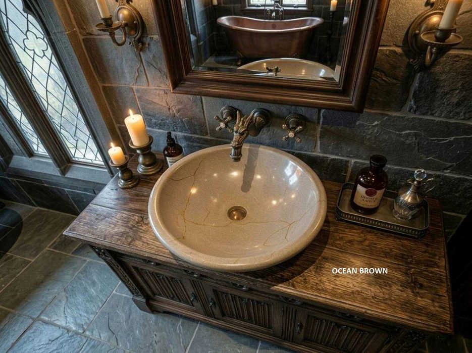 Луксозна мивка от естествен ОНИКС/МРАМОР (Уникален дизайн)