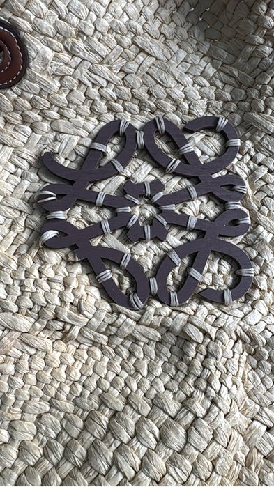 Пляжная соломенная сумка